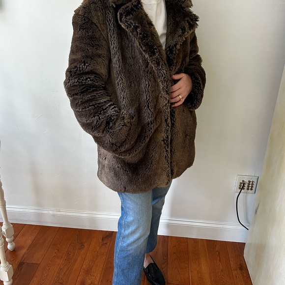 Free People Faux Fur Coat - Picture 2 of 7